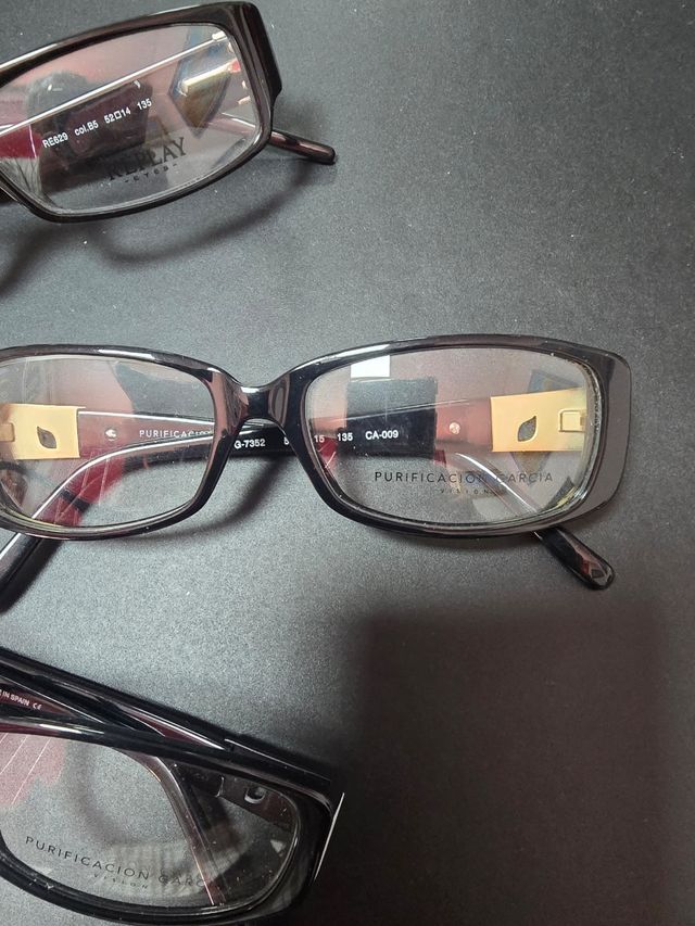 3 Gafas graduacion acetato negras