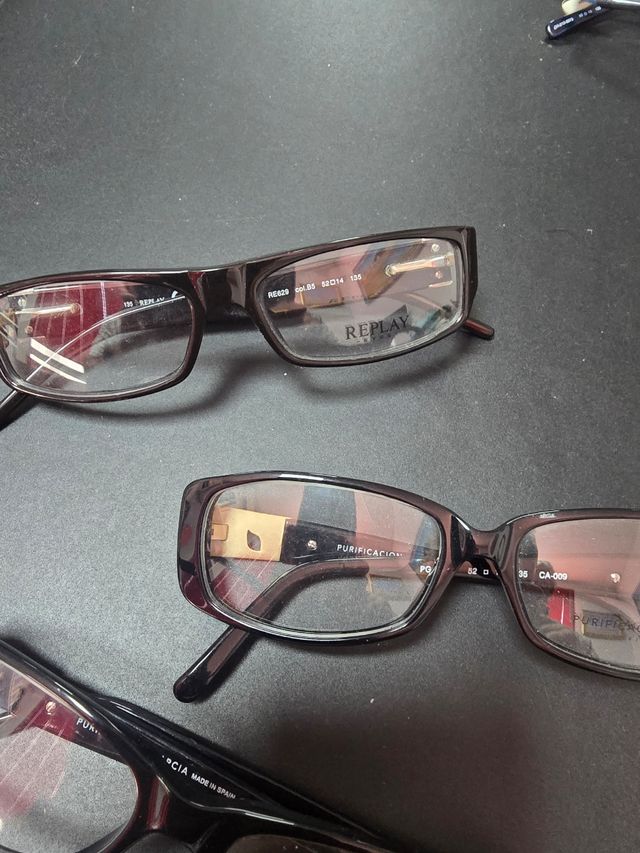 3 Gafas graduacion acetato negras