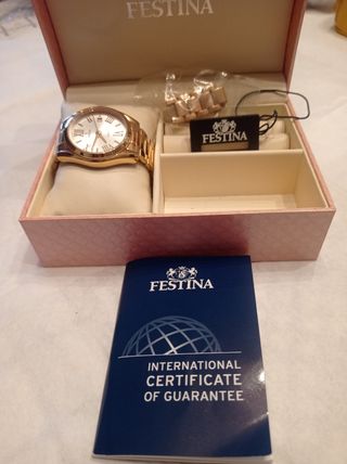 Reloj Festina dorado