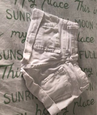 Shorts vaqueros Shein blancos
