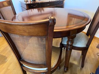Mesa comedor 3 sillas de madera