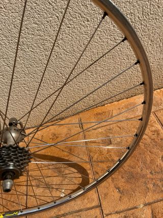 Llanta trasera bici clásica