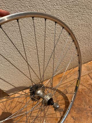 Llanta trasera bici clásica