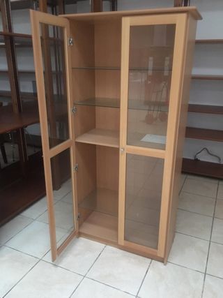 Vitrina madera haya - Armario con cristal