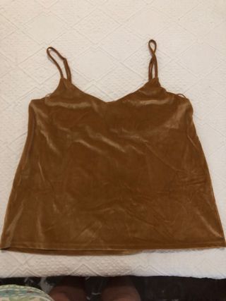 Blusa terciopelo marrón