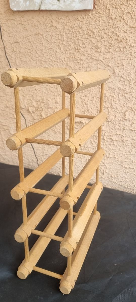 Botellero madera - 6 botellas