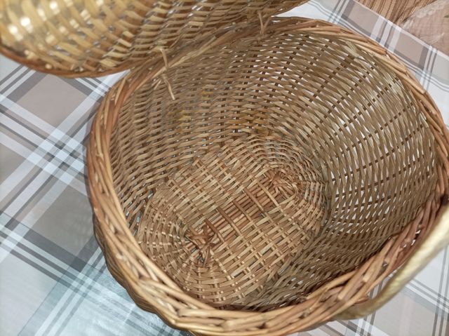 Cesta mimbre vintage