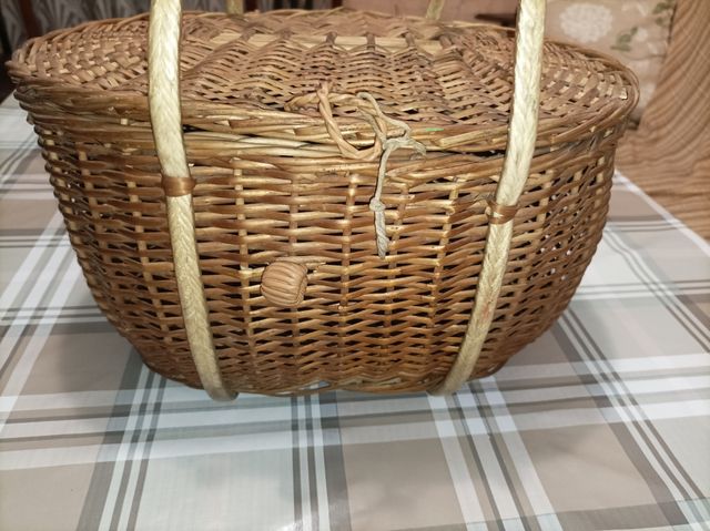 Cesta mimbre vintage