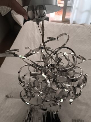 Lámpara techo moderna - Metal y cristal