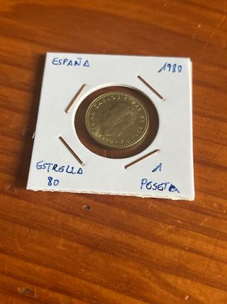 1 Peseta España 1980 Estrella 80 