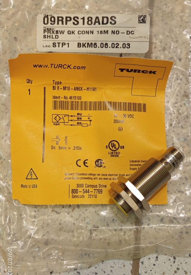 Sensor Inductivo TURCK