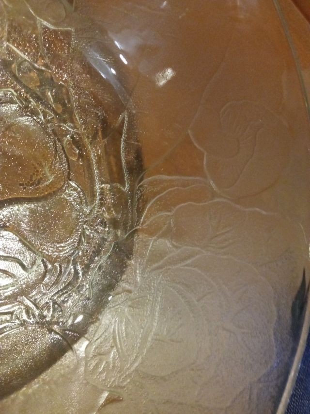 Frutero cristal tallado