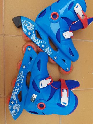 Patines OXELO Decathlon T32-34 bolsa y proteccione