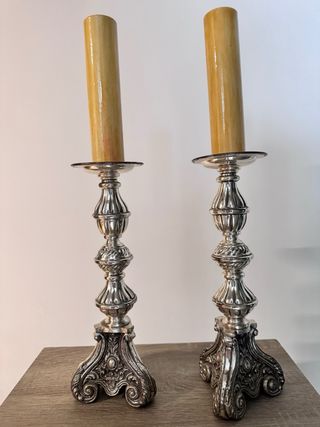 Candelabros plata - 30cm