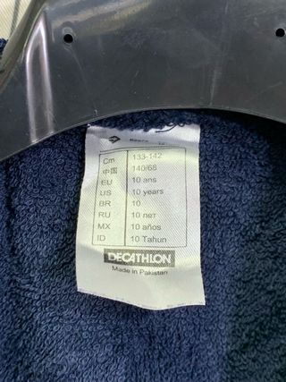 Bata toalla Nabaiji niño 133-142 azul