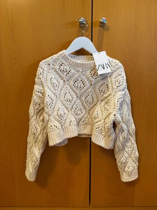 Jersey niña calado invierno