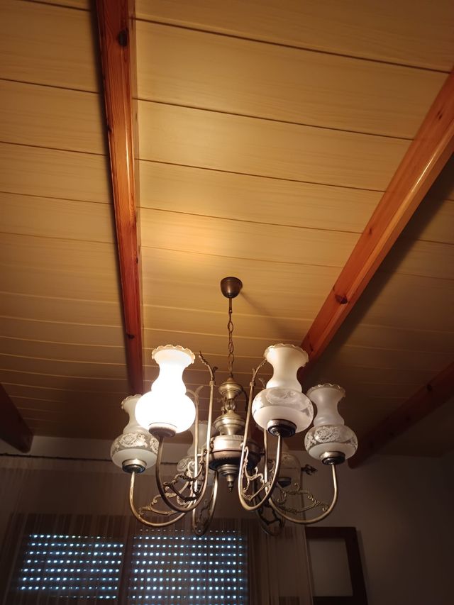 Lámpara araña vintage 6 luces