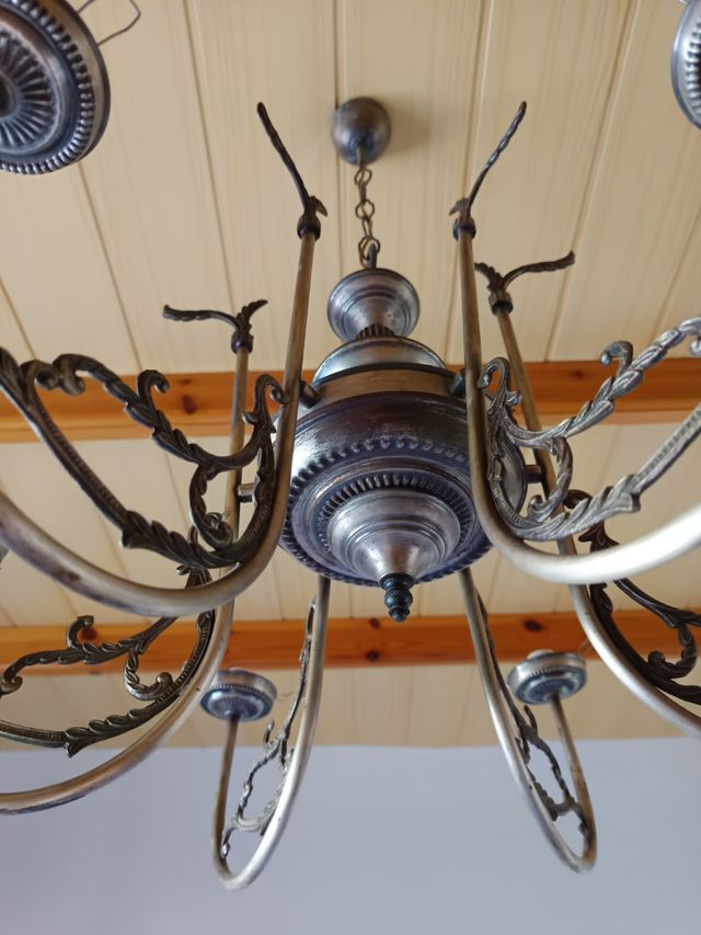 Lámpara araña vintage 6 luces