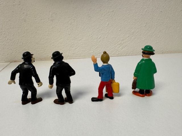 Tintín figuras Plastico 4uds