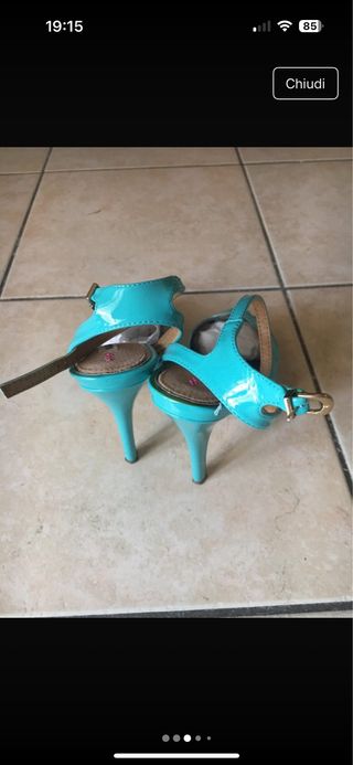 Sandali MariamAre turquoise tacco 12