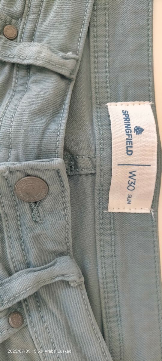 Bermudas Springfield verde agua M