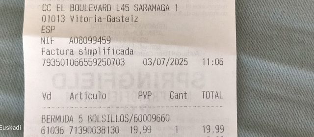 Bermudas Springfield verde agua M