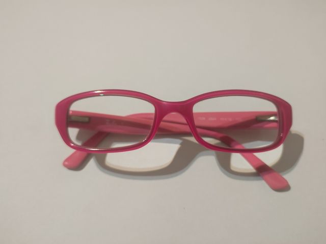 Montura de afas Ray Ban infantiles fucsia y rosa