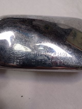 Espejo retrovisor clásico MS para moto o coche.