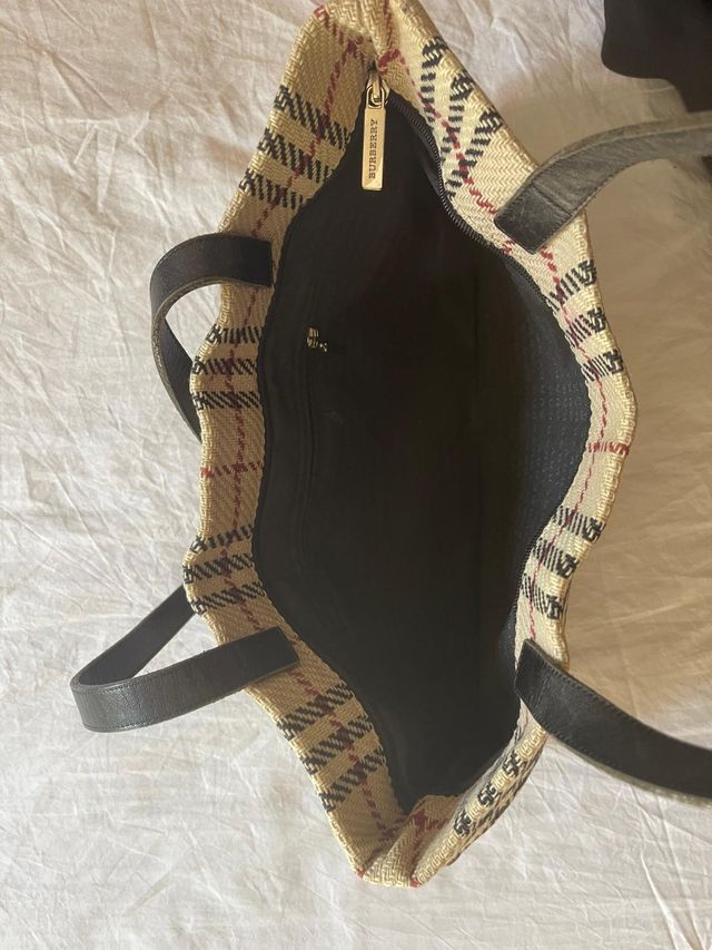 Bolso Burberry original beige-negro