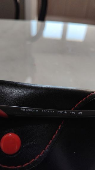 Ray-Ban Gafas Sol - Negras/Rojas