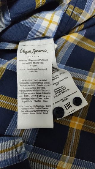 Camisa Pepe Jeans | Azul-Amarilla