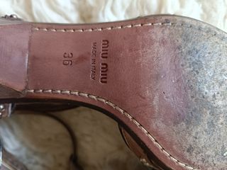 Sandalias Miu Miu 36 