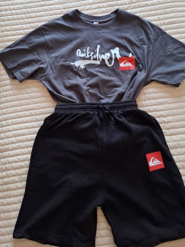 Conjunto Quiksilver M - Camiseta y Shorts