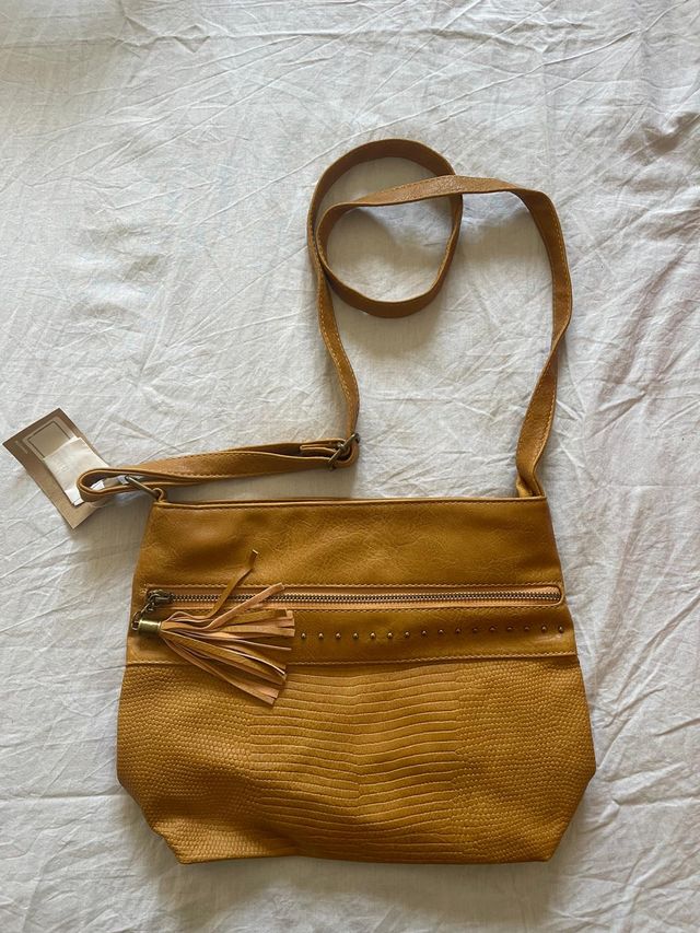 Bolso bandolera mostaza