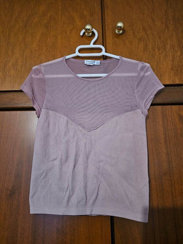 Camiseta Shein rosa talla M