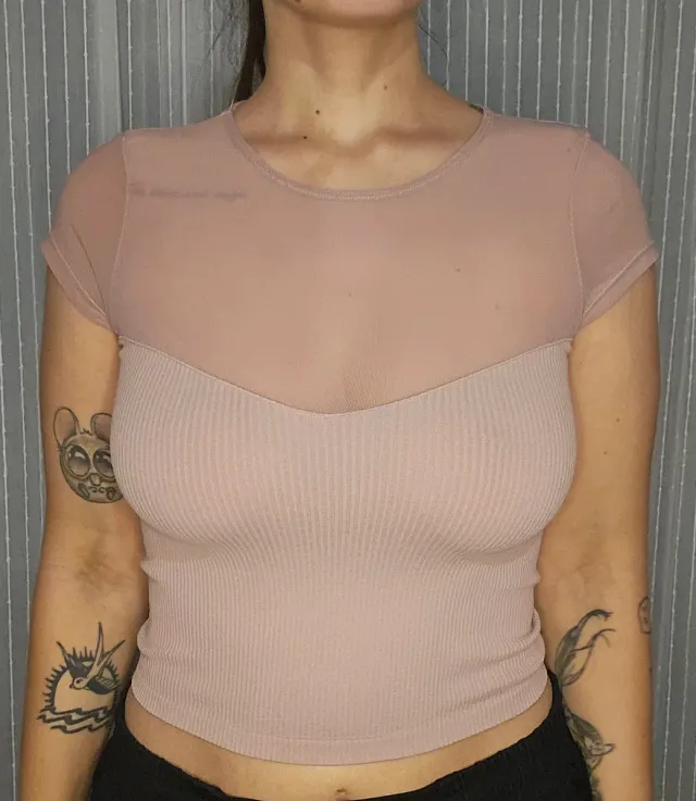 Camiseta Shein rosa talla M