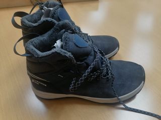 Botas trekking niño, grises azuladas