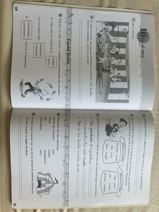 Vocabulario Cuadernos Lengua Primaria/ Vocabulary