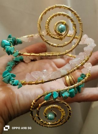 Bracciale Armcuff Etno-Chic Dorato