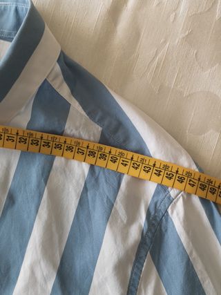 Camisa H&M rayas azul-blanca M
