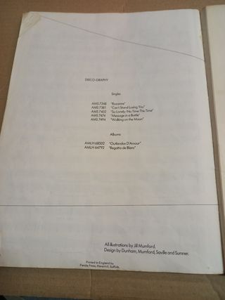 Libro partituras Police - Sting