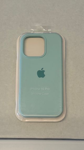 Funda Silicona iPhone 16 Pro - Verde Menta