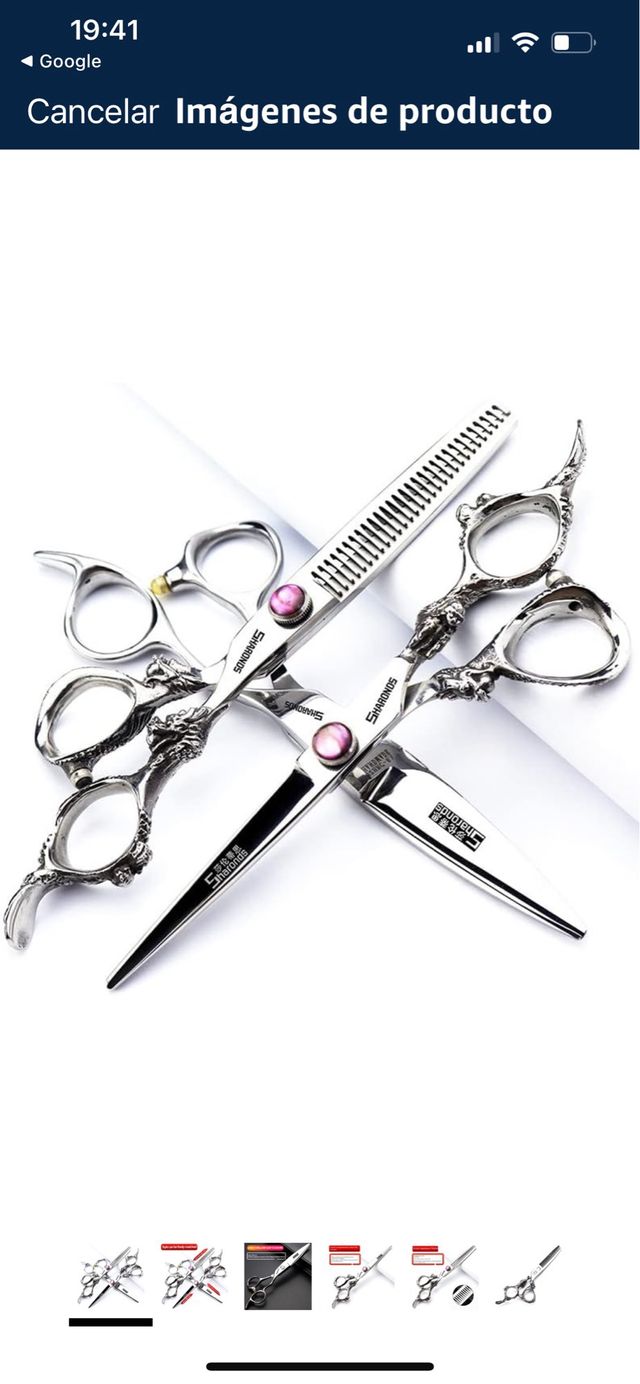 Tijeras SHARDING pelo 6" - Plata