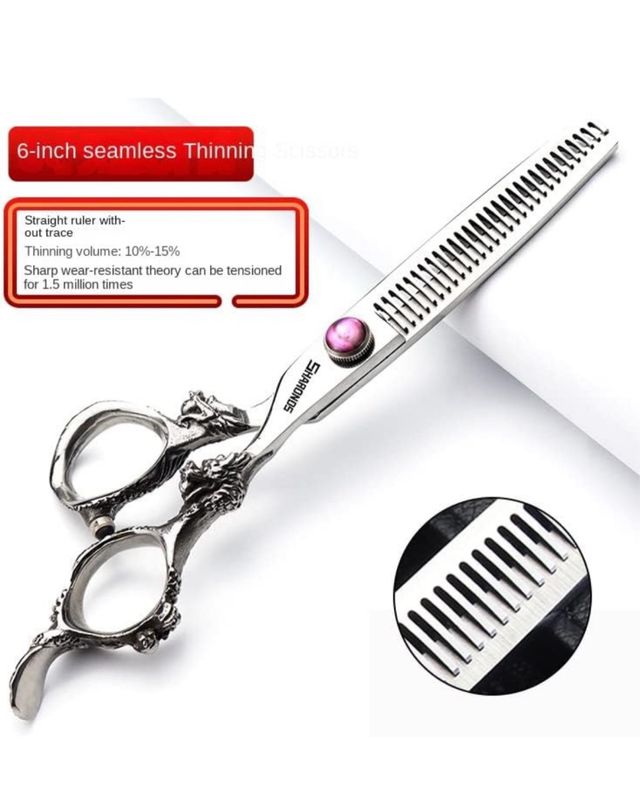 Tijeras SHARDING pelo 6" - Plata