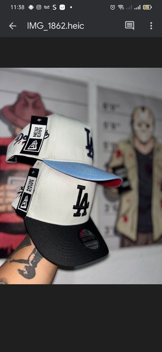 Gorras New Era beige/negro