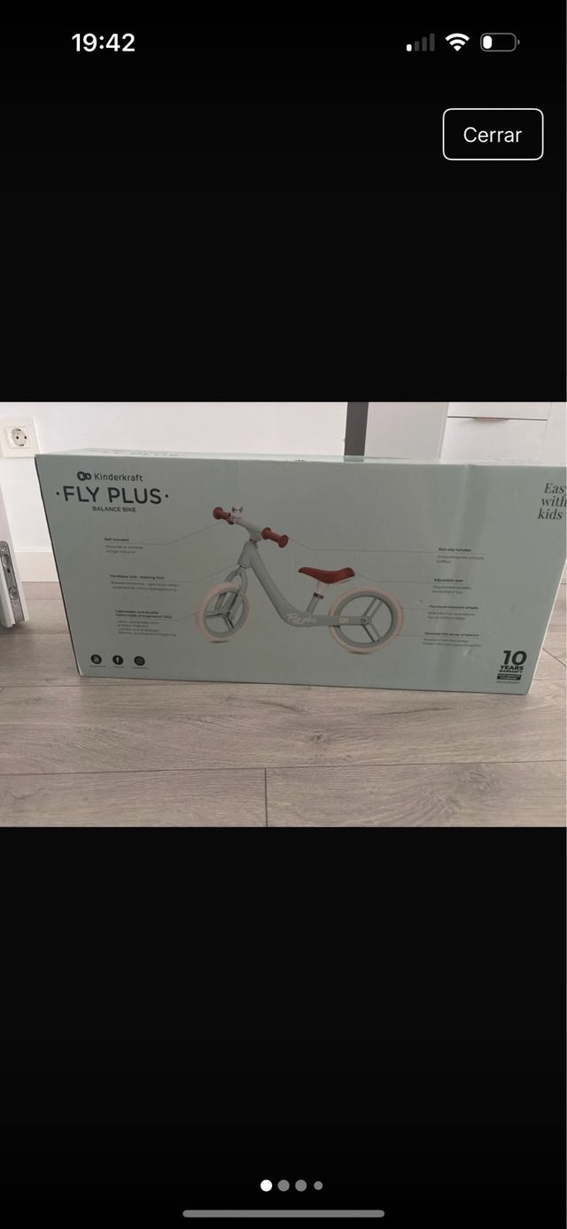 Bicicleta sin pedales FLY PLUS Kinderkraft