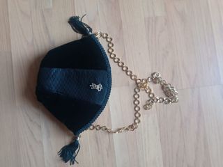 Bolso Fiesta Vintage Negro y Dorado