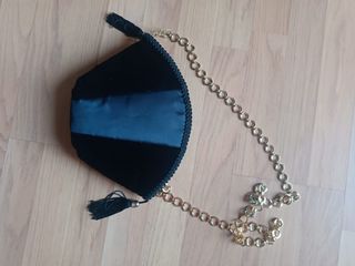 Bolso Fiesta Vintage Negro y Dorado