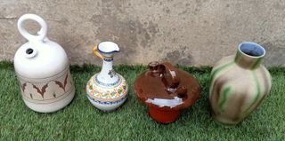 Juego de 4 jarrones vintage