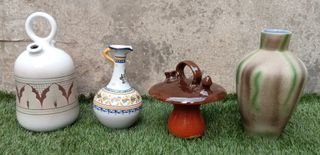 Juego de 4 jarrones vintage